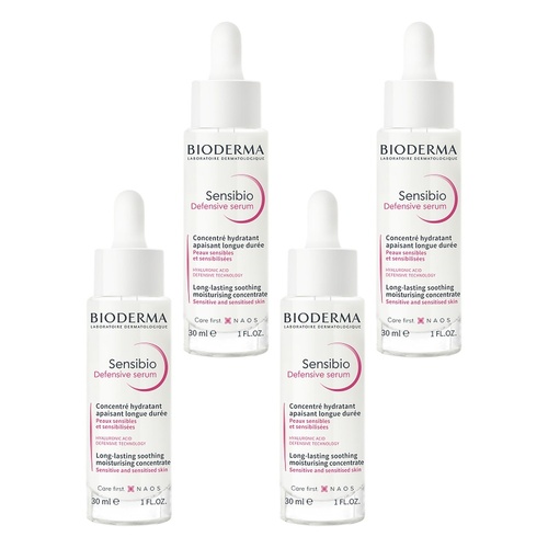 Bioderma Sensibio Soothing Defensive Serum 30mL Pack of 4