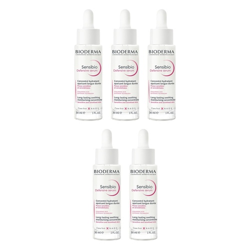 Bioderma Sensibio Soothing Defensive Serum 30mL Pack of 5