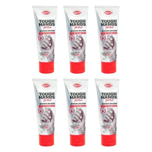 DU'IT Tough Hands Anti-Ageing Hand Cream Rose 75g Pack of 6