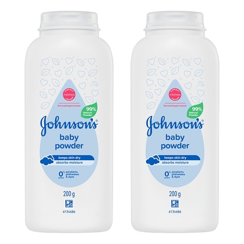 Johnson's Baby Powder 200g Pack of 2