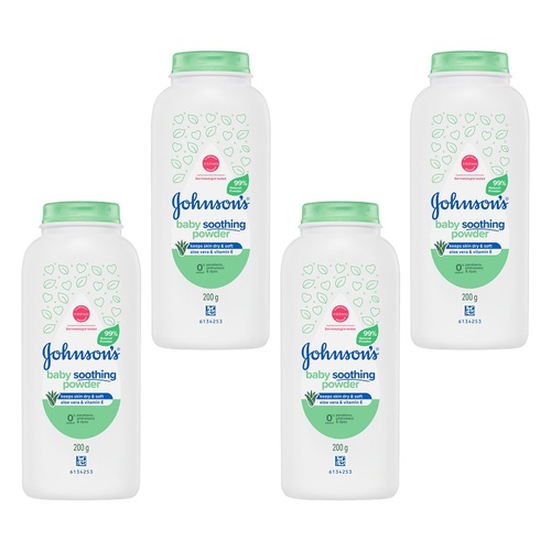 Johnson's Baby Soothing Powder 200g x 4 Bundle of 4
