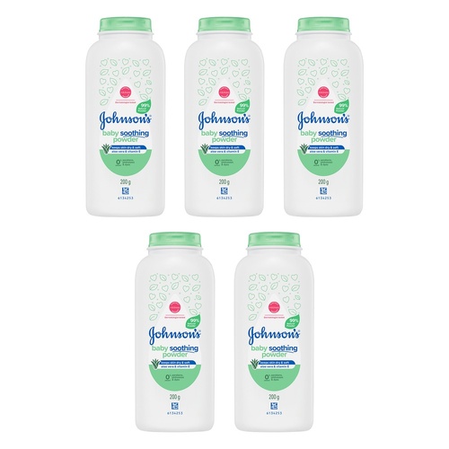 Johnson's Baby Soothing Powder 200g x 4 Bundle of 5