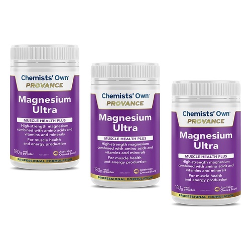 Chemists' Own Provance Magnesium Ultra Powder 180g Pack of 3