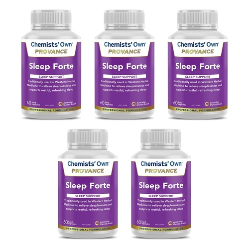 Chemists' Own Provance Sleep Forte 60 Capsules Pack of 5