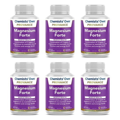 Chemists' Own Provance Magnesium Forte 60 Capsules Pack of 6