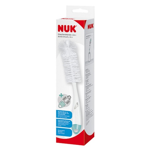 Nuk 2-in-1 Flexible Bottle and Teat Brush Mint
