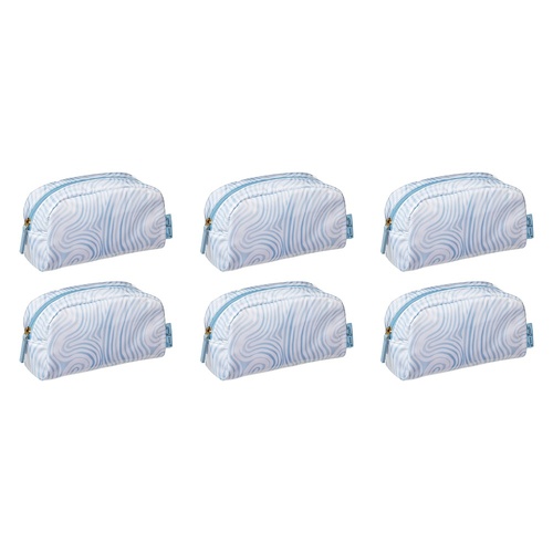 Femme Beaute Small Clutch Blue Abstract Pack of 6
