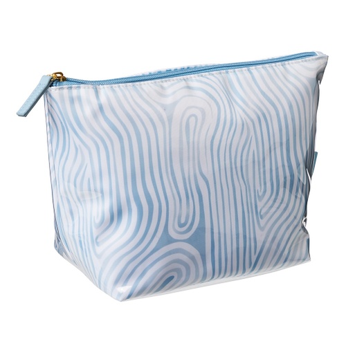 Femme Beaute Large Pouch Blue Abstract