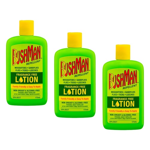 Bushman Repellent Lotion 175mL Pack of 3