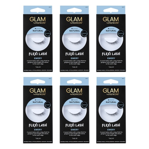 Glam by Manicare Flexi Lash Emery Pack of 6