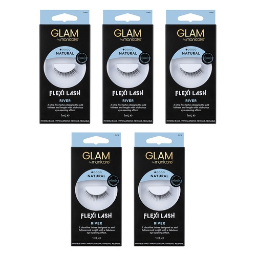 Glam by Manicare Flexi Lash River Pack of 5
