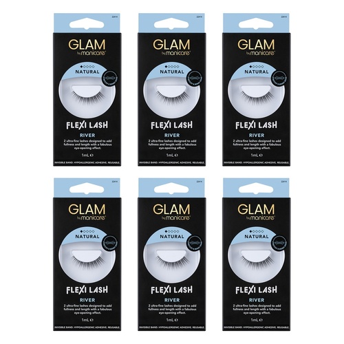 Glam by Manicare Flexi Lash River Pack of 6