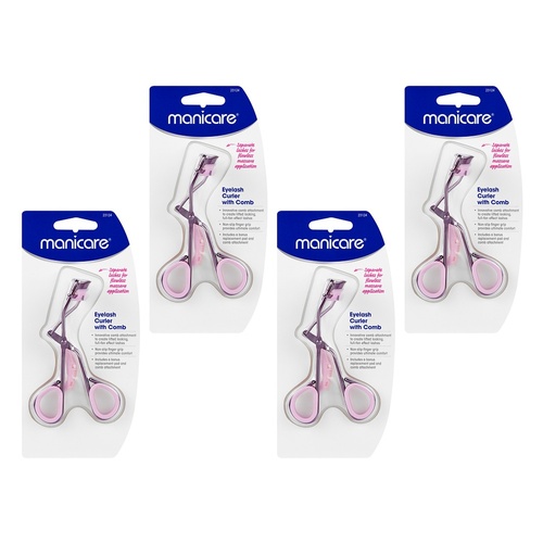 Manicare Eyelash Curler with Comb Pack of 4