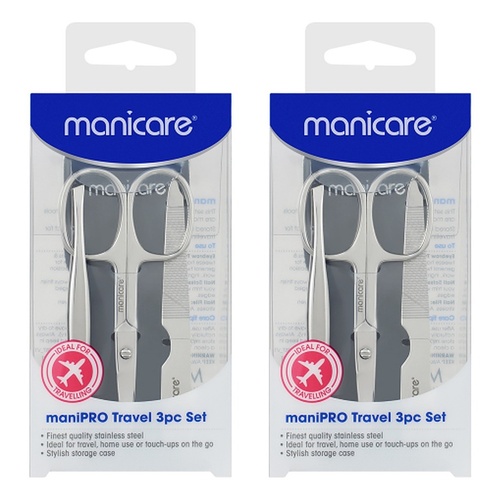 Manicare ManiPRO Travel 3 Piece Set Pack of 2