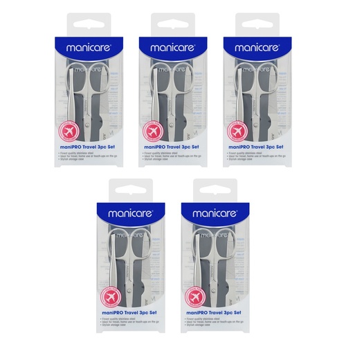 Manicare ManiPRO Travel 3 Piece Set Pack of 5