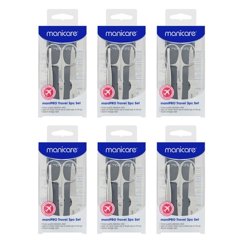 Manicare ManiPRO Travel 3 Piece Set Pack of 6