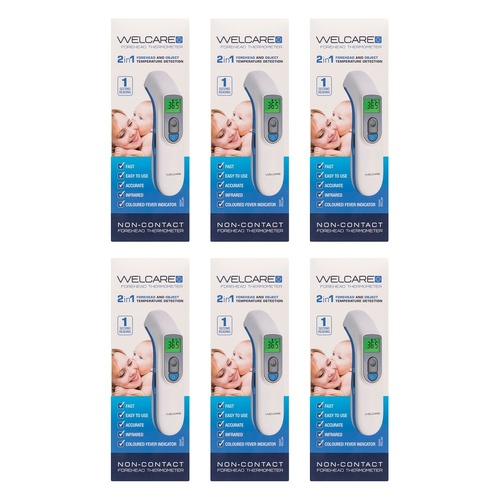 Welcare 2in1 Forehead and Object Detection Thermometer WFT200 Pack of 6