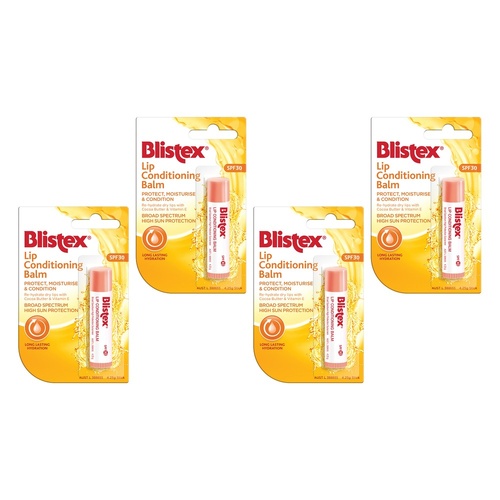 Blistex Lip Conditioning Balm SPF30 4.25g Pack of 4