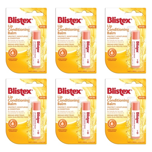 Blistex Lip Conditioning Balm SPF30 4.25g Pack of 6