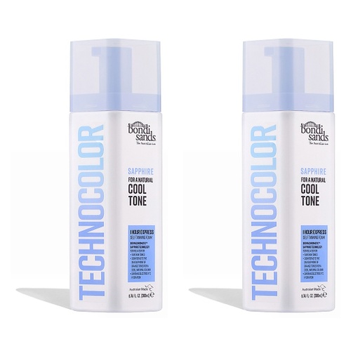 Bondi Sands Sapphire Technocolor Self Tanning Foam 200mL Pack of 2
