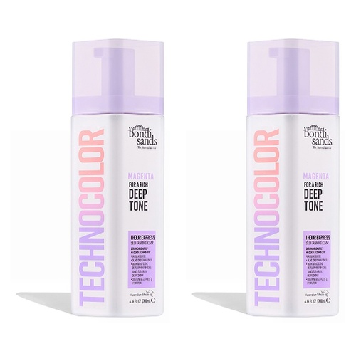 Bondi Sands Magenta Technocolor Self Tanning Foam 200mL Pack of 2