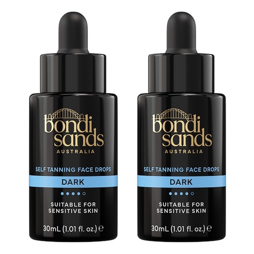 Bondi Sands Self Tan Face & Body Drops Dark 30mL Pack of 2