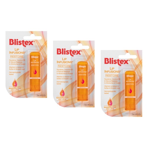 Blistex Lip Infusions Restore 3.7g Pack of 3