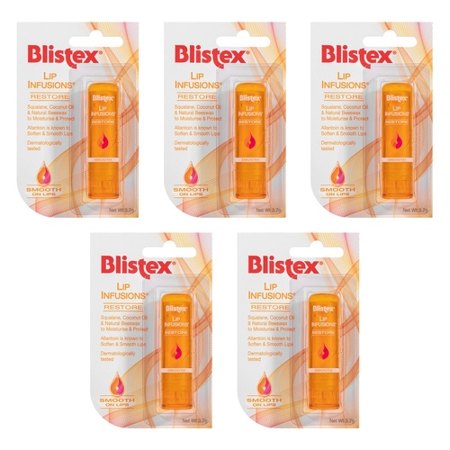 Blistex Lip Infusions Restore 3.7g Pack of 5