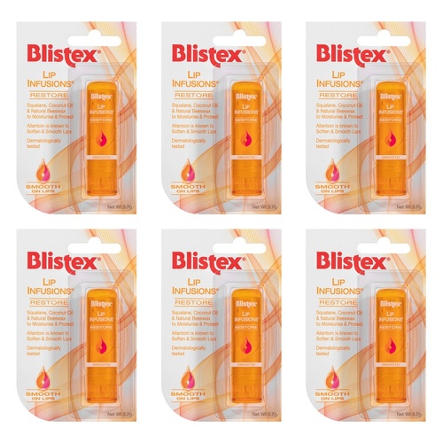 Blistex Lip Infusions Restore 3.7g Pack of 6
