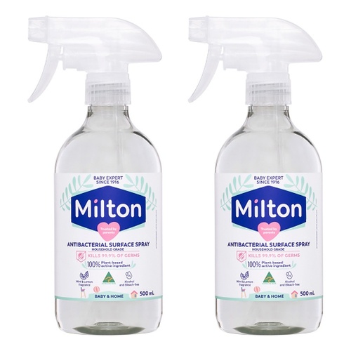 Milton Antibacterial Surface Spray 500mL Pack of 2