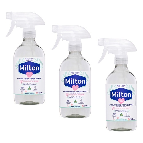 Milton Antibacterial Surface Spray 500mL Pack of 3
