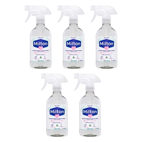 Milton Antibacterial Surface Spray 500mL Pack of 5