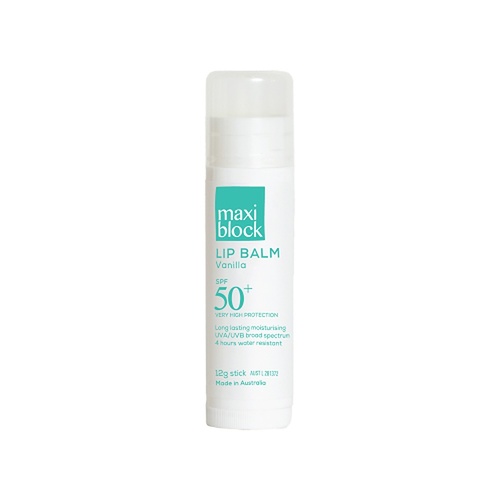 Maxiblock Sun Moisturising Lip Balm SPF 50+ Vanilla 12g