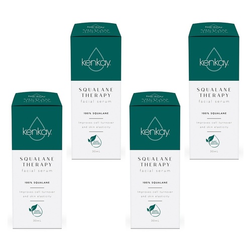 Kenkay Squalane Dry Skin Facial Serum 30mL Pack of 4