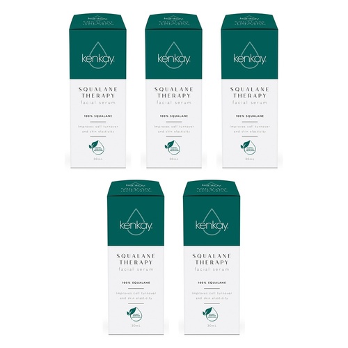 Kenkay Squalane Dry Skin Facial Serum 30mL Pack of 5