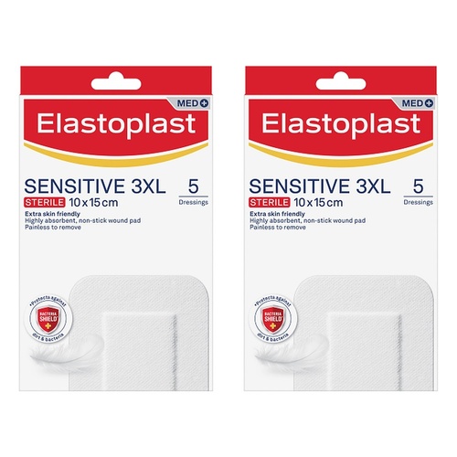 Elastoplast Sensitive 3XL Sterile Dressings 10 x 15cm Pack of 2