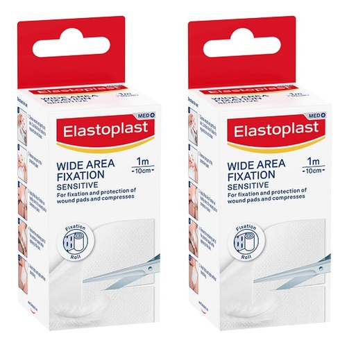 Elastoplast Wide Area Fixation Tape 1m x 10cm Pack of 2