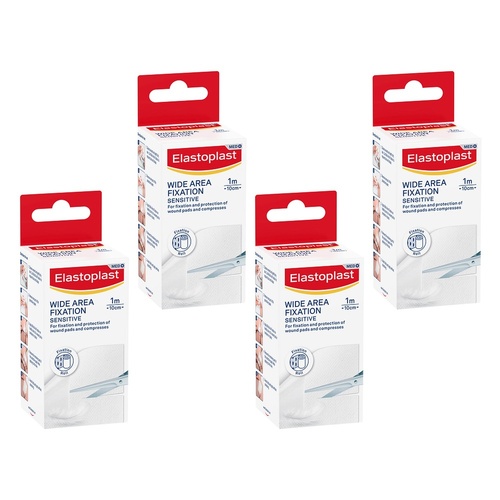 Elastoplast Wide Area Fixation Tape 1m x 10cm Pack of 4