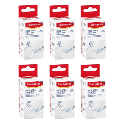Elastoplast Wide Area Fixation Tape 1m x 10cm Pack of 6