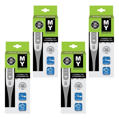 My Flexi Tip Thermometer 10 Seconds Pack of 4