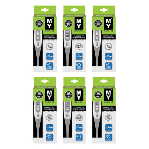My Flexi Tip Thermometer 10 Seconds Pack of 6