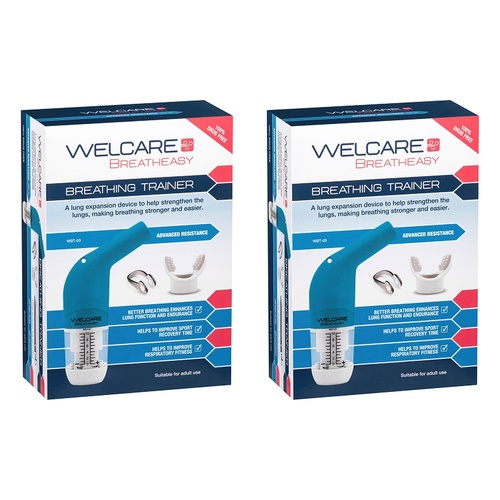 Welcare Breatheasy Breathing Trainer Advanced Resistance Pack of 2