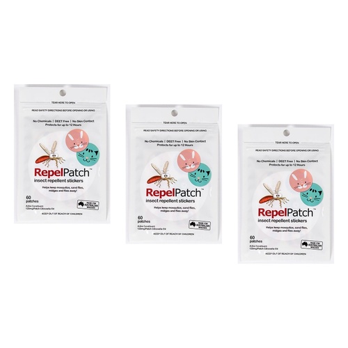 BitePatch Repel Patch 60 Pack x 15 Bundle of 3