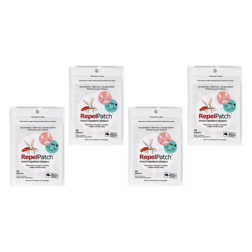 BitePatch Repel Patch 60 Pack x 15 Bundle of 4