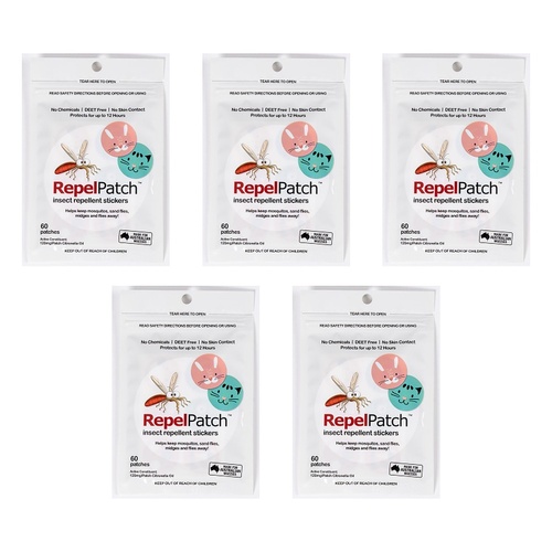 BitePatch Repel Patch 60 Pack x 15 Bundle of 5