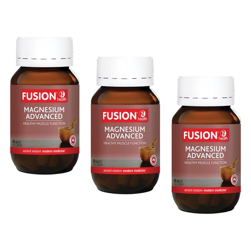 Fusion Health Magnesium Advanced 60 Tablets Pack of 3