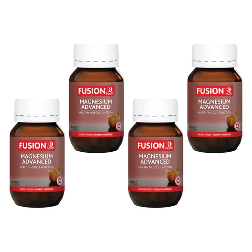 Fusion Health Magnesium Advanced 60 Tablets Pack of 4