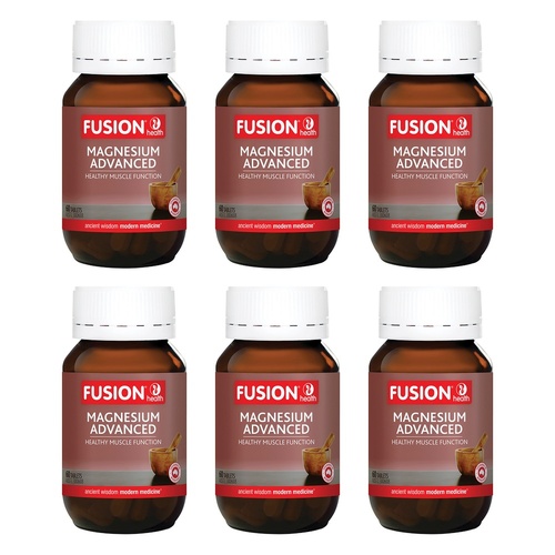 Fusion Health Magnesium Advanced 60 Tablets Pack of 6