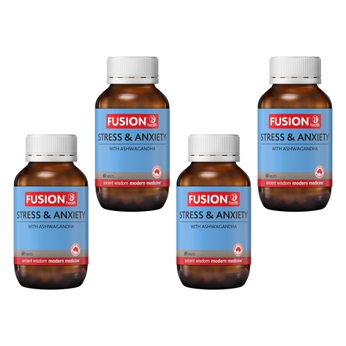Fusion Stress & Anxiety 60 Tablets Pack of 4