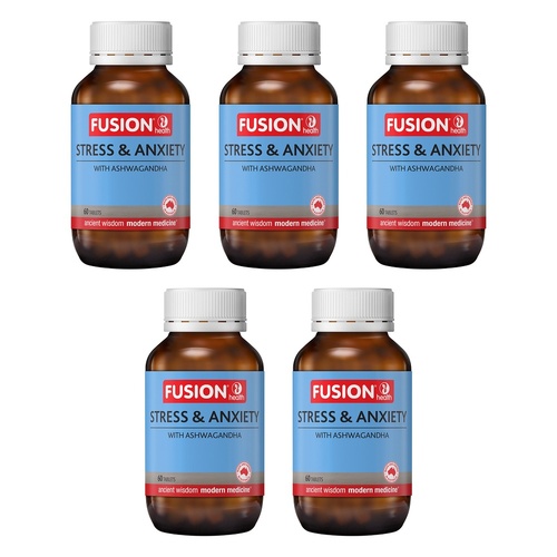 Fusion Stress & Anxiety 60 Tablets Pack of 5